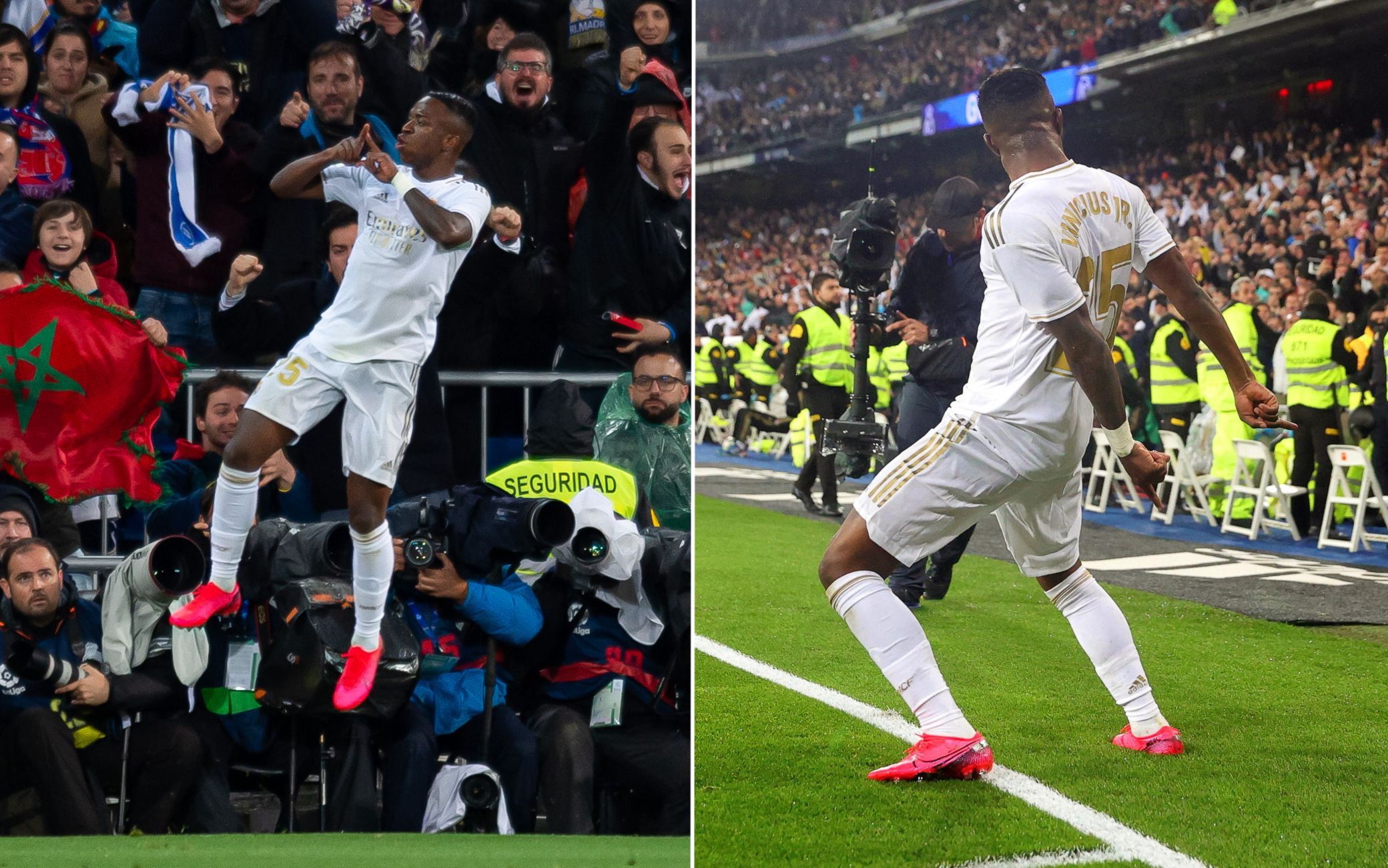 Real Madrid-Barcellona, la notte di Vinicius: esulta come CR7 e “supera” Messi Real Madrid-Barcellona, la notte di Vinicius: esulta come CR7 e “supera” Messi
